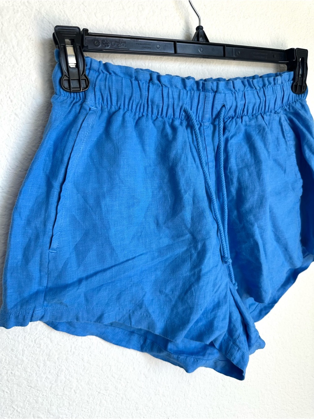 Left On Friday Getaway women’s linen Shorts blue Small - Picture 6 of 15